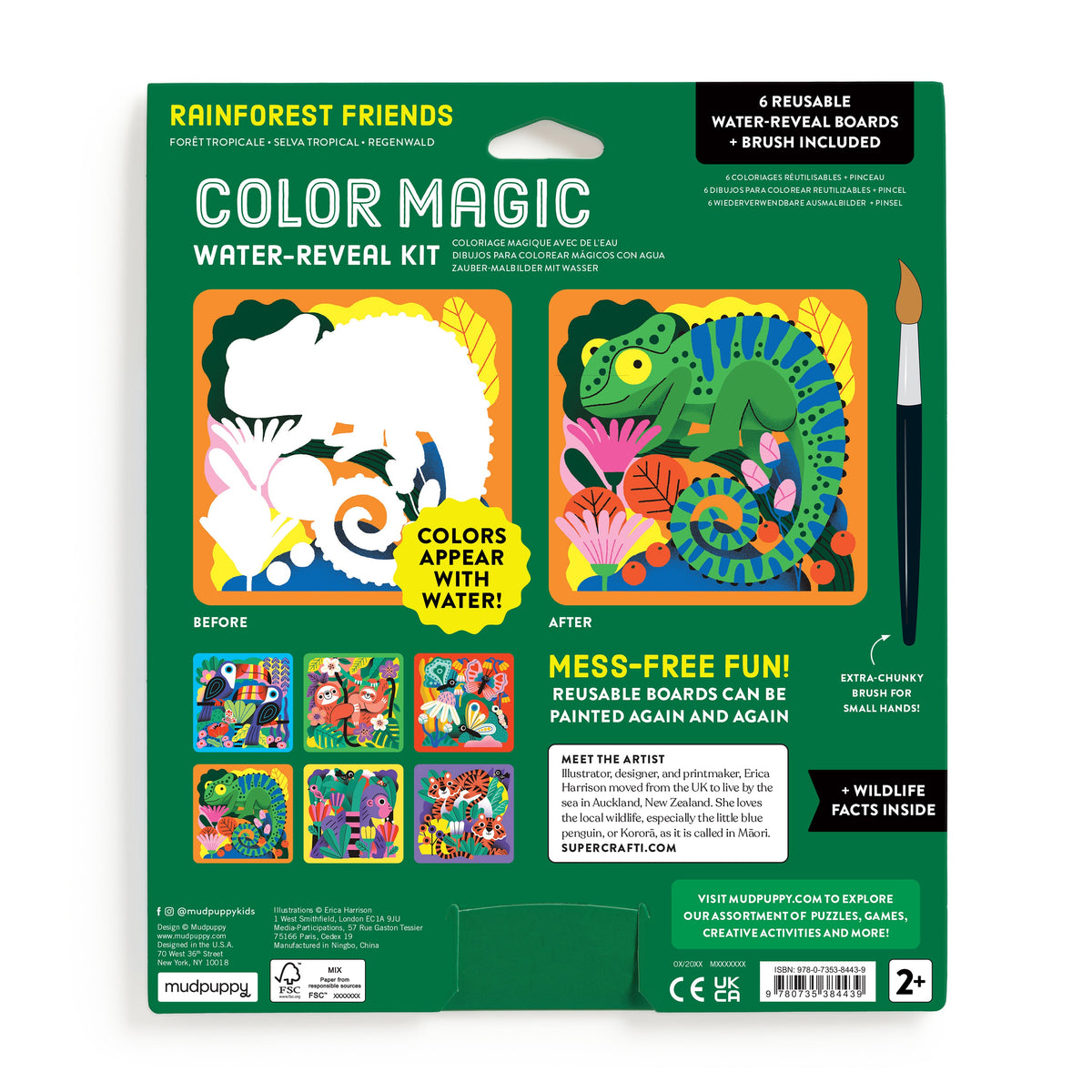 Rainforest Friends Colour Magic Water-Reveal Kit - image 3