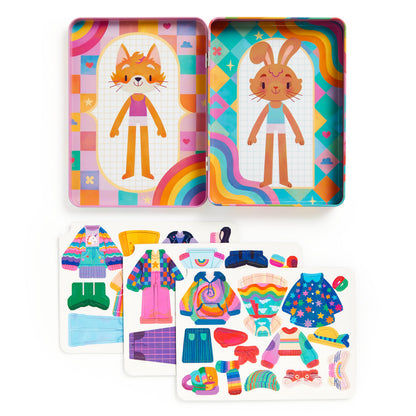 Rainbow Fashion Magnetic Dress-Up Play Set - image 3