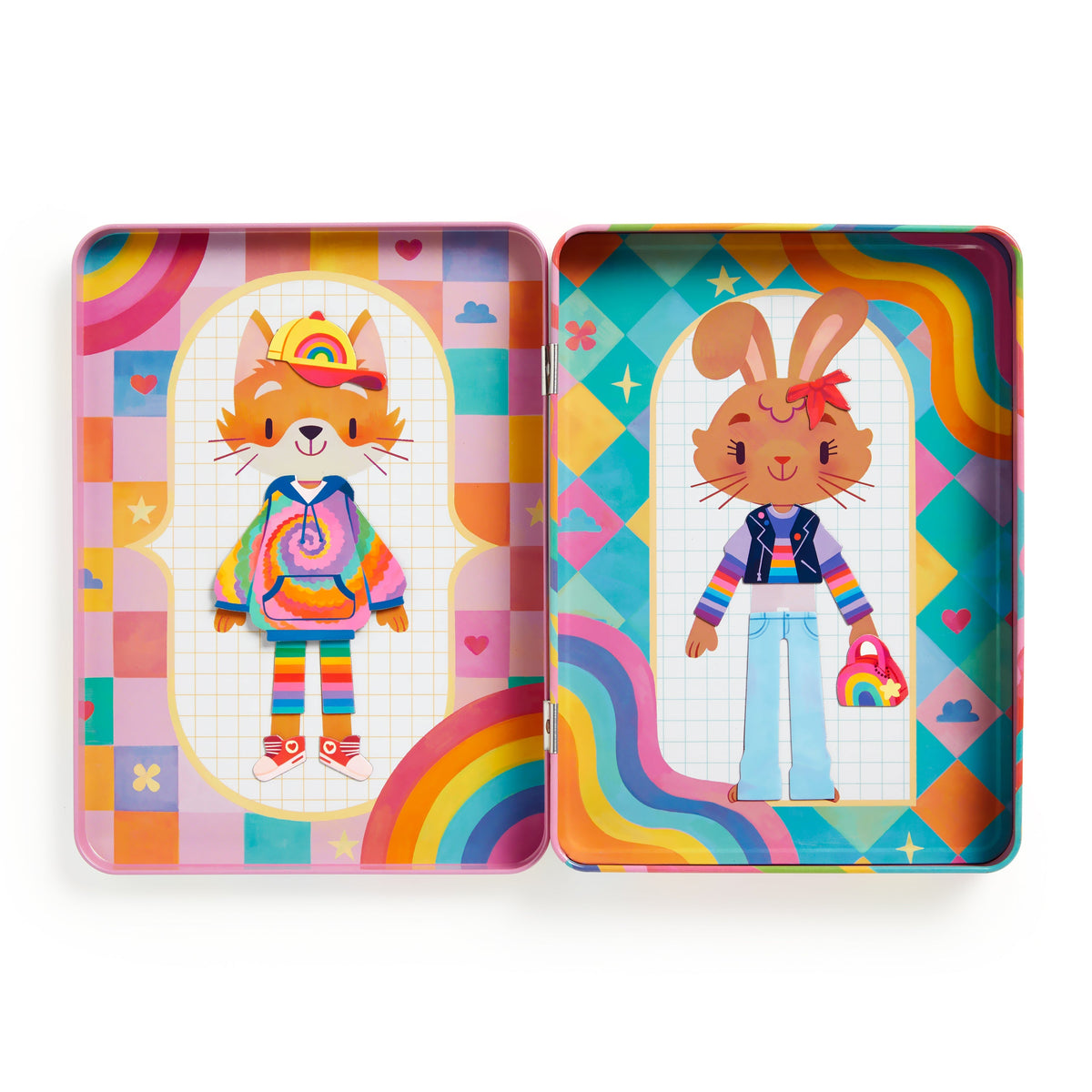 Rainbow Fashion Magnetic Dress-Up Play Set - image 5