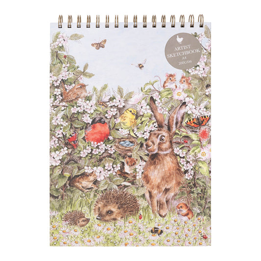 Wrendale Designs Nature A4 Sketchbook - Hidden in the Hedgerow
