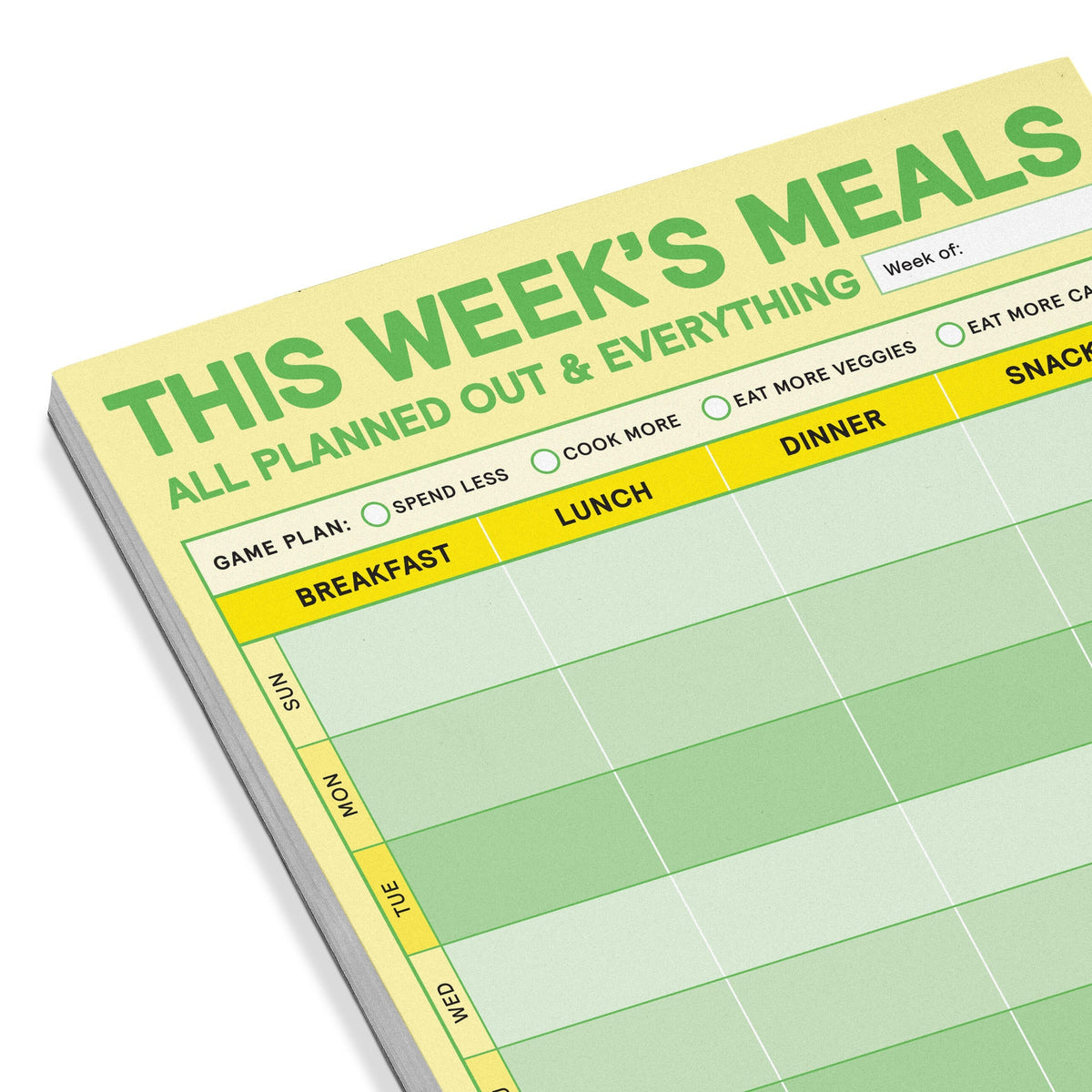 Knock Knock This Week's Meals Big and Sticky Notepad - image 3