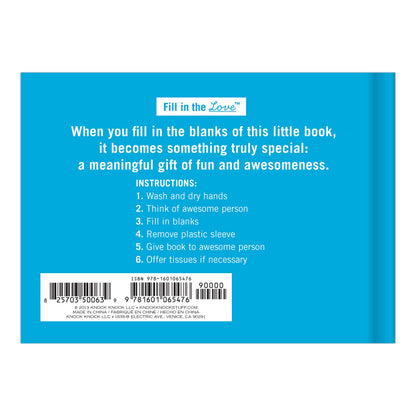 Knock Knock Why You're So Awesome Fill in the Love Book - image 3