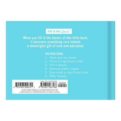 Knock Knock What I Love About Us Fill in the Love Book - image 3