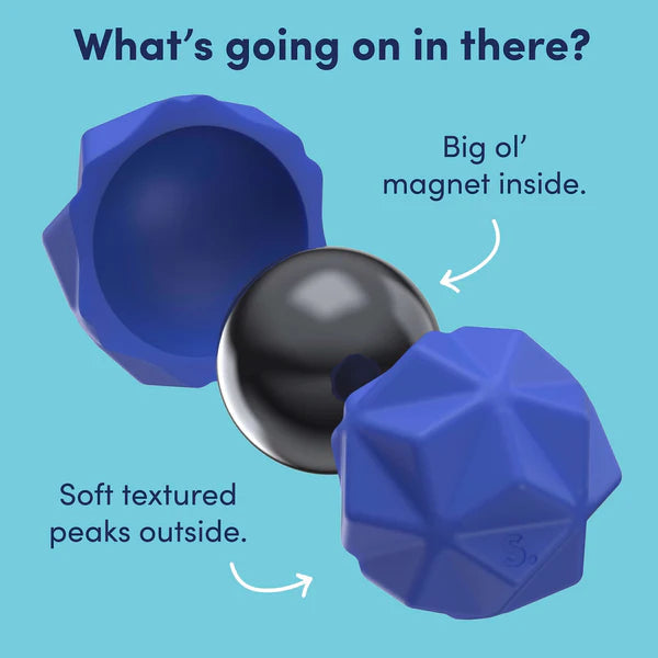 Speks Odds Blue Peaks Silicone Fidget Magnets - Set of 3