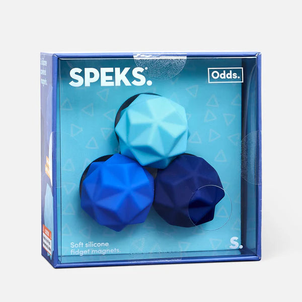 Speks Odds Blue Peaks Silicone Fidget Magnets - Set of 3 - image 2