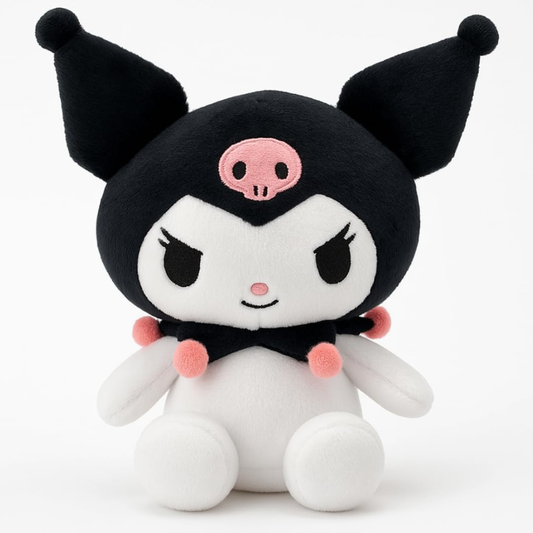 Hello Kitty and Friends Kuromi 15cm Sitting Plush Soft Toy