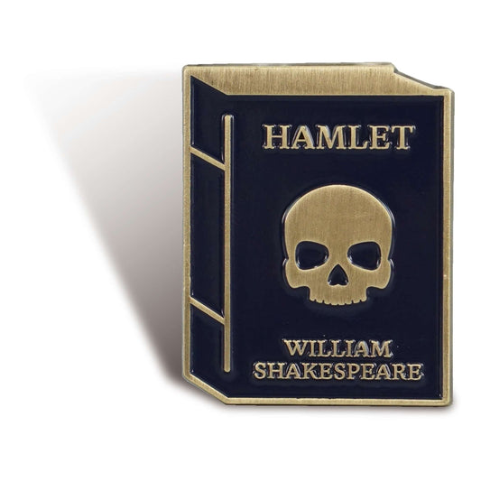 Shakespeare Hamlet Skull Enamel Pin Badge