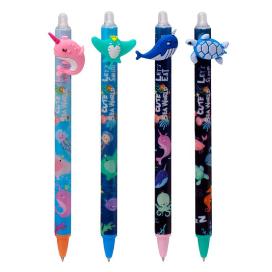 Sealife Erasable Pen with PVC Topper - image 2