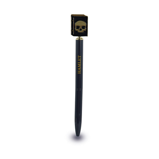 Shakespeare Hamlet Skull Topper Metal Pen