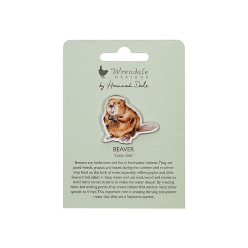 'The Arborist' Beaver Pin Badge - Image 2