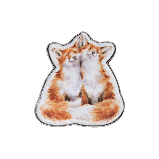 Wrendale Designs Pin Badge - Contentment Fox