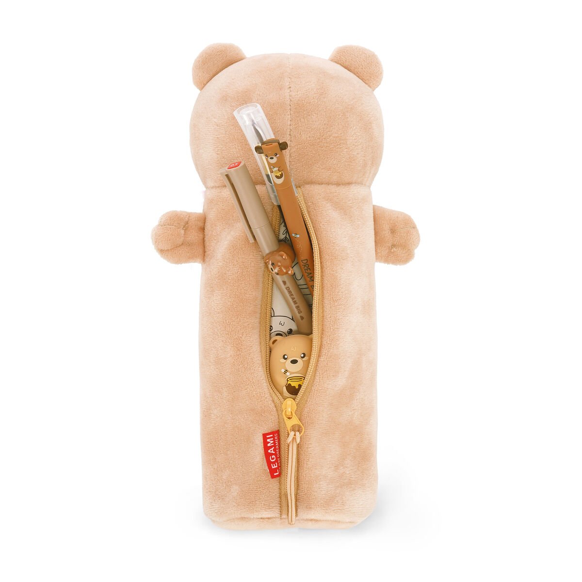 Teddy Bear "Dream Big" Soft Plush Pencil Case - Super Soft! - Image 3