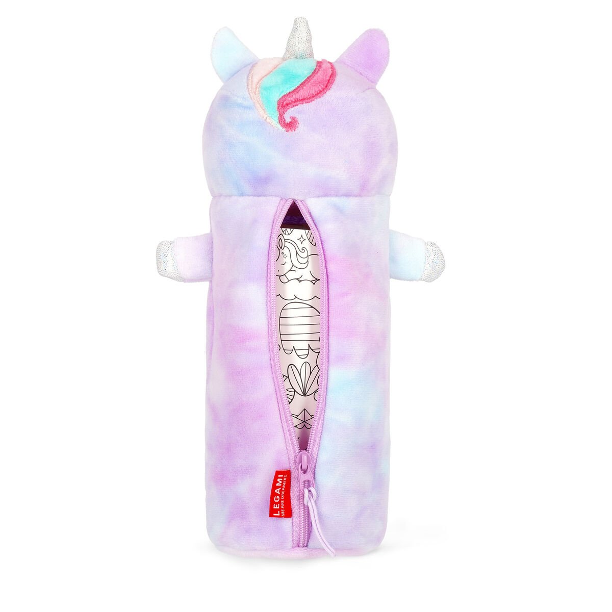 Unicorn "Believe in Magic" Soft Plush Pencil Case - Super Soft! - Image 2