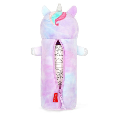 Unicorn "Believe in Magic" Soft Plush Pencil Case - Super Soft! - Image 2