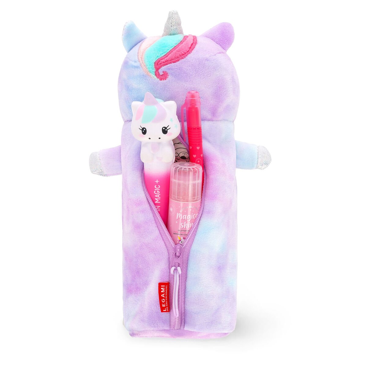 Unicorn "Believe in Magic" Soft Plush Pencil Case - Super Soft! - Image 3