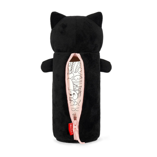 Kitty "Be Curious" Soft Plush Pencil Case - Super Soft! - Image 2