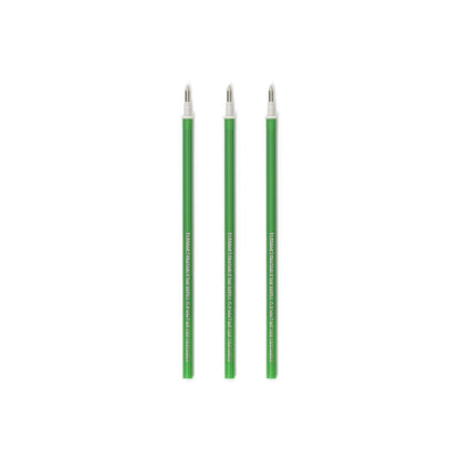 Legami Refills for Erasable Gel Pens - Green Ink, Set of 3 - Image 1