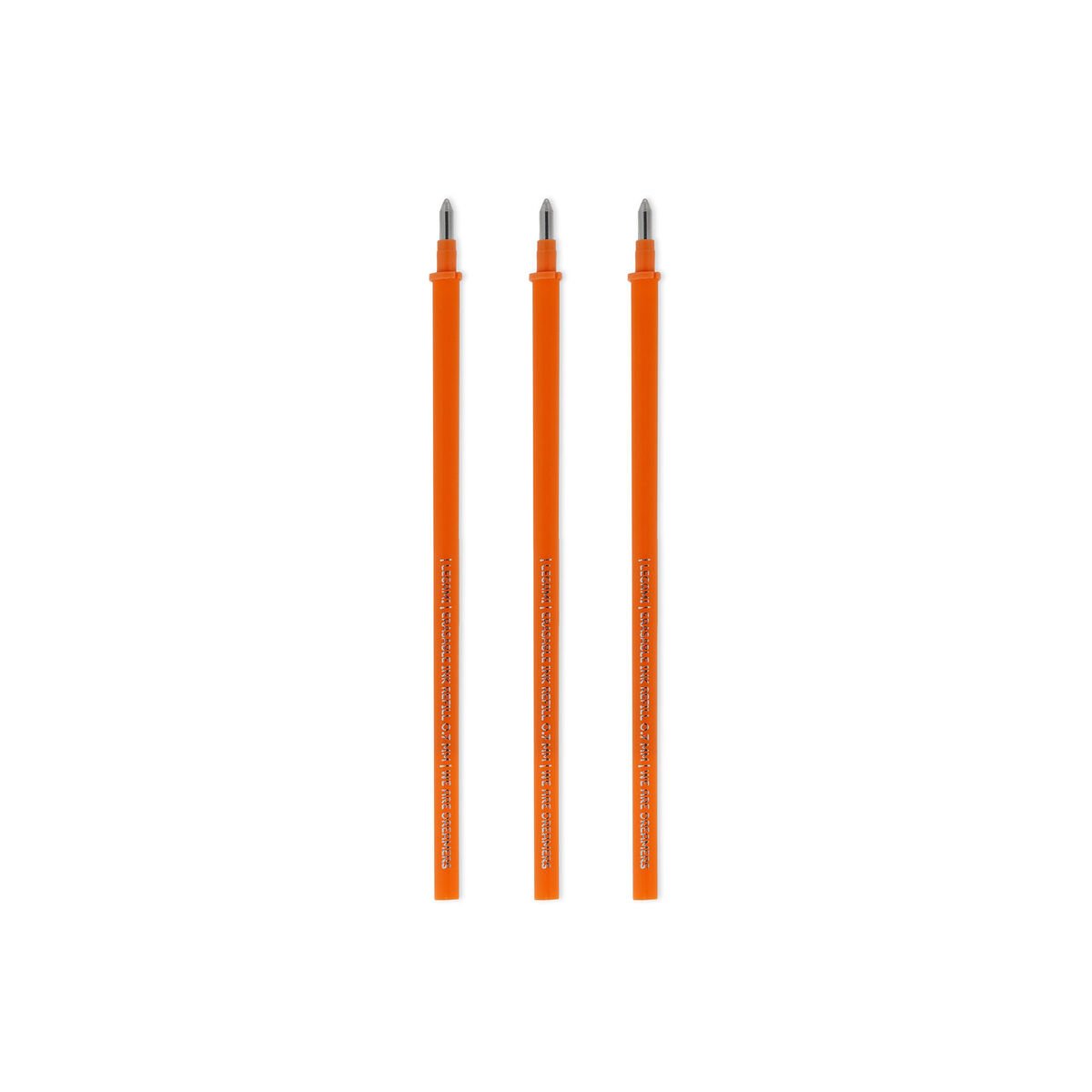 Erasable Gel Pen Refills, Orange - Pack of 3 - Image 1
