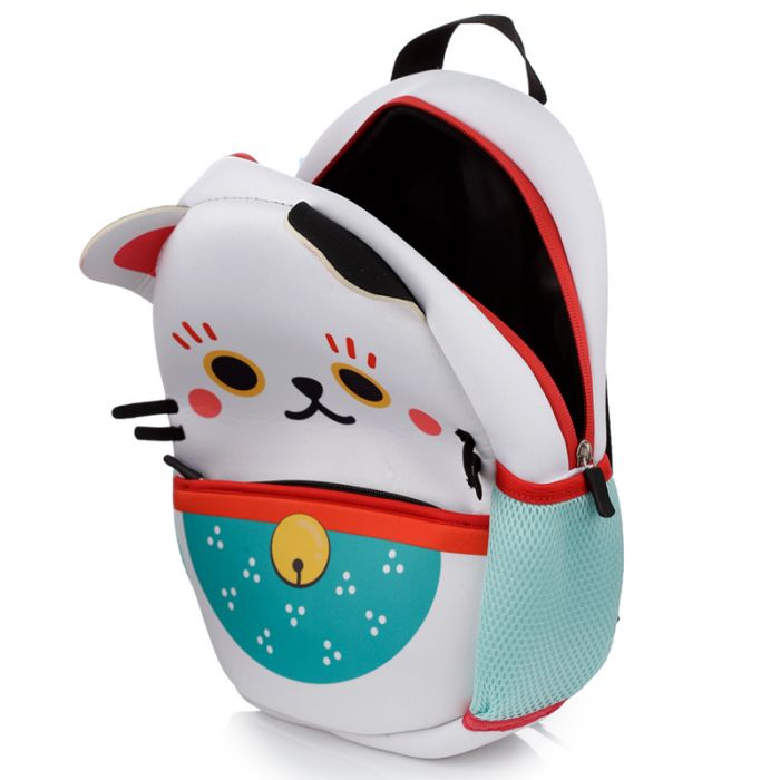 Puckator - Backpack | Maneki Neko Lucky Cat | Neoprene Rucksack Backpack
