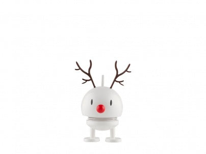 Desk Bumble Bouncy Figurine | Hoptimist Reindeer Bumble S | White