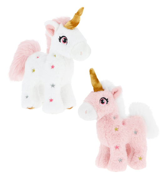 Pink Unicorn Assorted Style 16cm Soft Toy