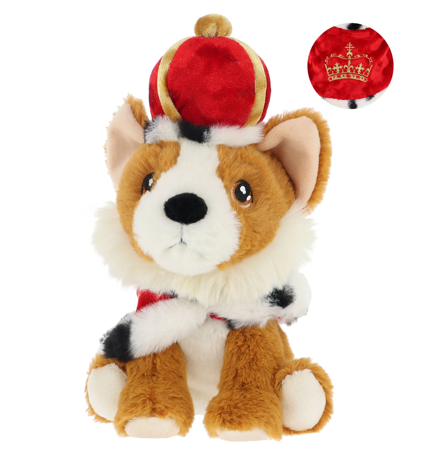 Corgi Cape Crown Soft Toy 15cm Soft Toy