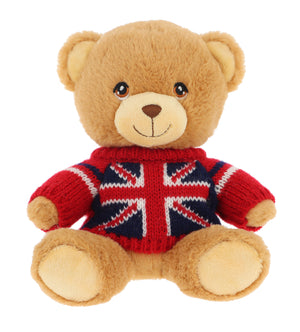 Bear Union Jack  Jumper Soft Toy 18cm Soft Toy
