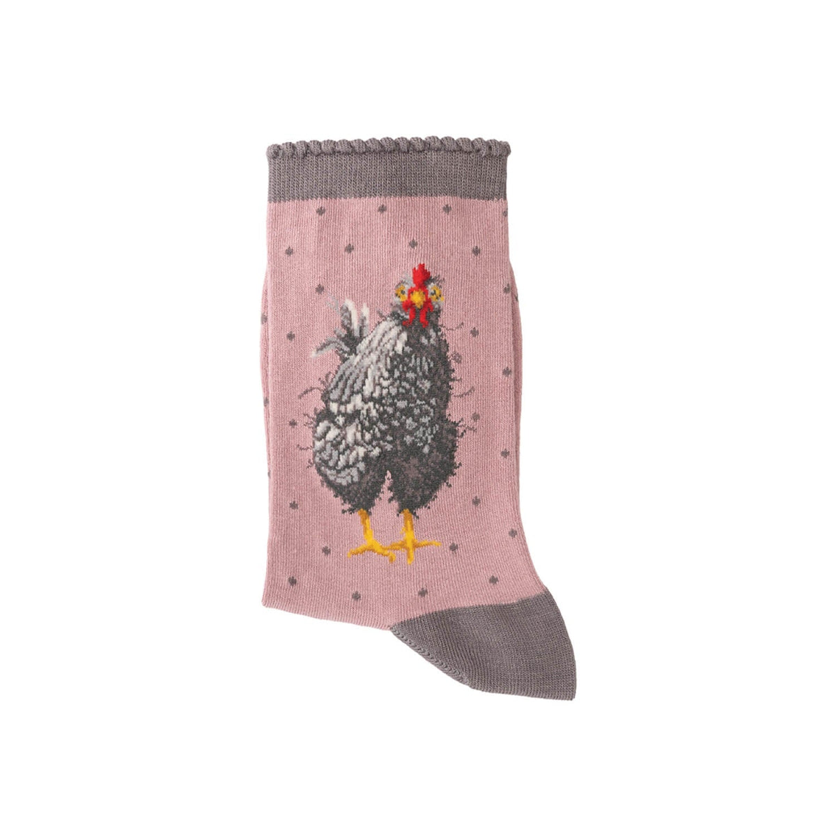 Wrendale Designs Women's Bamboo Socks - Curious Hen Chicken