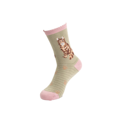 Wrendale Designs Women's Bamboo Socks - Feline Fabulous Cat - image 2