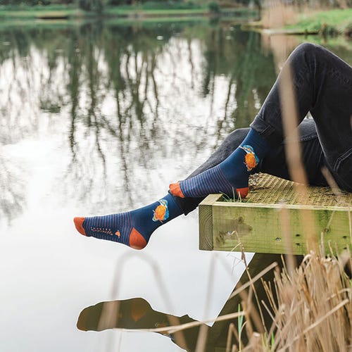 'The Riverband' Kingfisher Men's Socks - Image 2