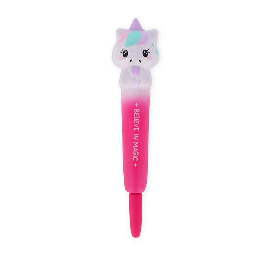 Legami "Believe in Magic" Squishy Gel Pen - Unicorn - Image 1