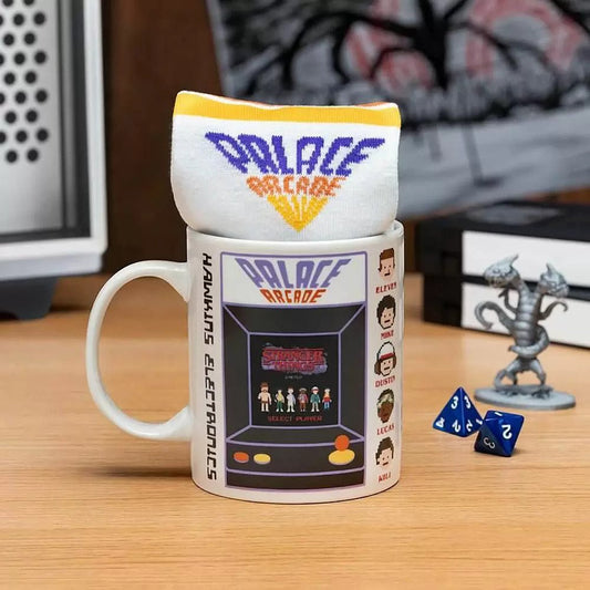 Paladone - Socks |  Stranger Things Mug & Socks Arcade