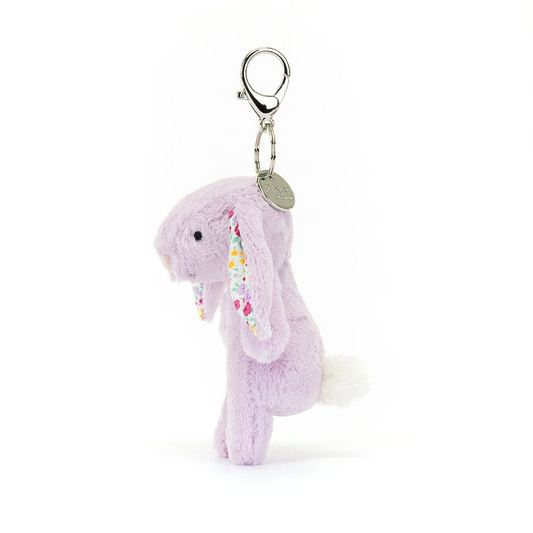 Jellycat Soft Toy |  Blossom Jasmine Bunny Bag Charm Purple