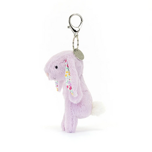 Jellycat Soft Toy |  Blossom Jasmine Bunny Bag Charm Purple