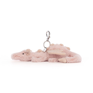 Jellycat Soft Toy | Rose Dragon Bag Charm