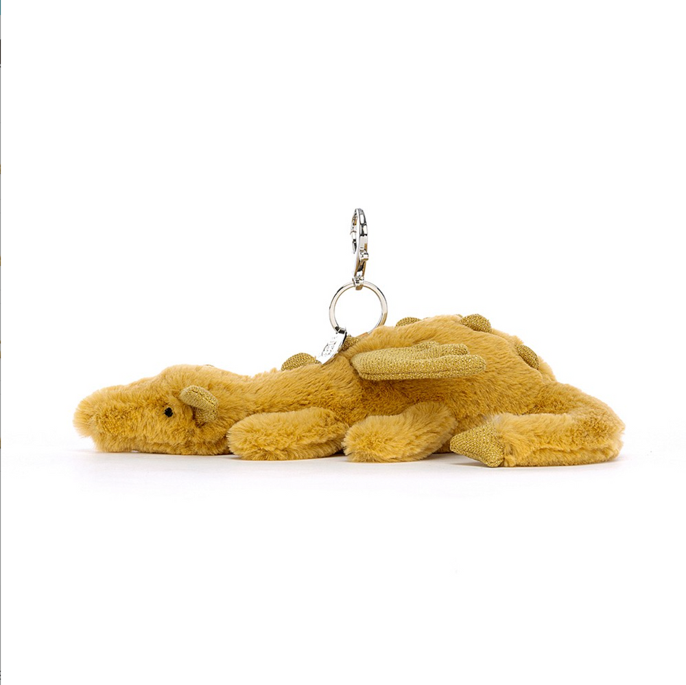 Jellycat Soft Toy | Golden Dragon Bag Charm