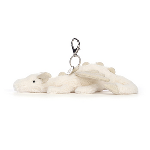 Jellycat Soft Toy | Snow Dragon Bag Charm