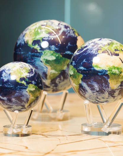Mova Earth With Clouds Rotating Gobe 4.5" inches