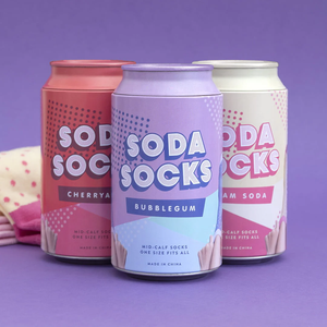 Luckies - Socks | Soda Socks | Bubblegum - Purple