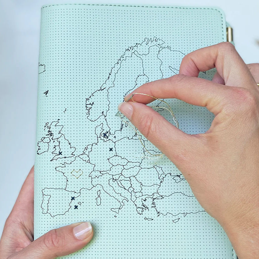 Chasing Threads - Travel Notebook | Stitch Europe | Travel Notebook - Mint