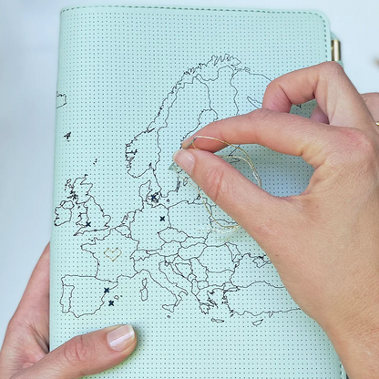 Chasing Threads - Travel Notebook | Stitch Europe | Travel Notebook - Mint