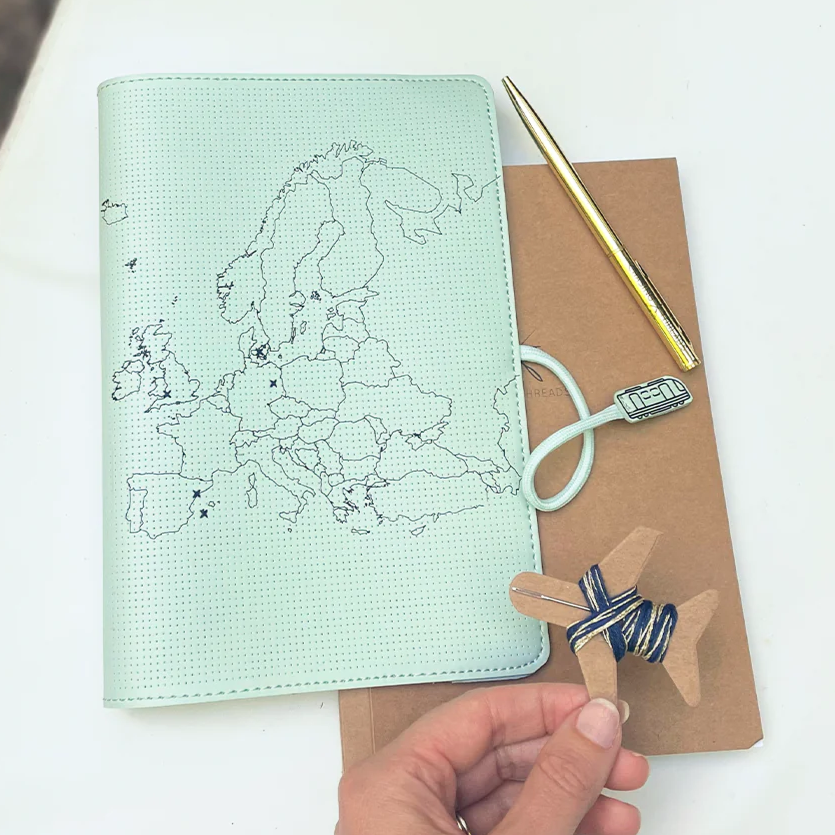 Chasing Threads - Travel Notebook | Stitch Europe | Travel Notebook - Mint