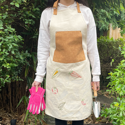 Chasing Threads - Apron | Stitch Your Vegetables Apron