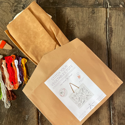Chasing Threads - Tote Bag | Stitch Your Vegetables Tote Bag