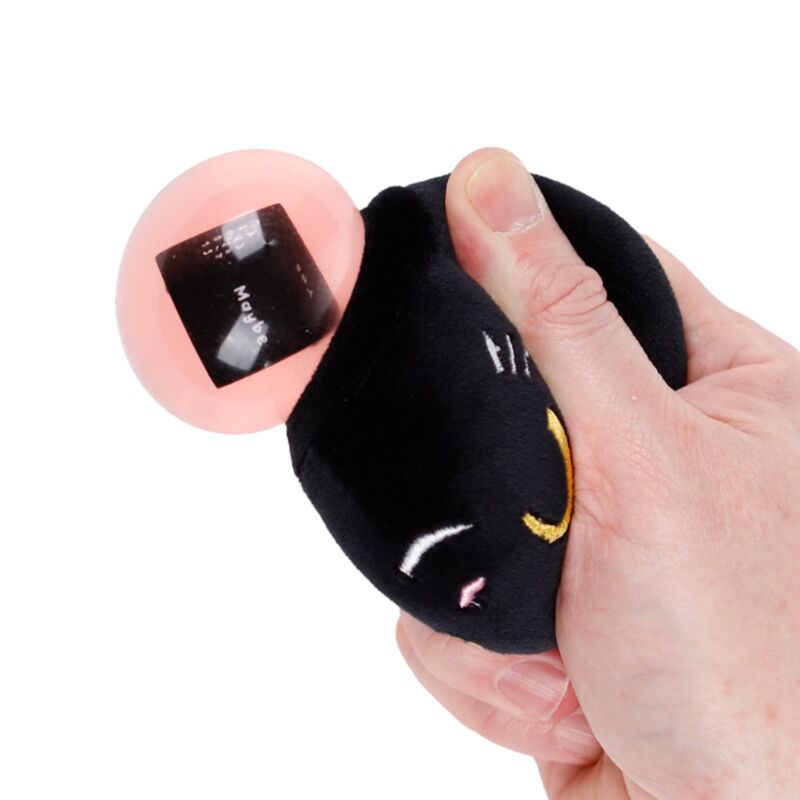 Queasy Squeezies Magic Fortune Teller Lucky the Black Cat Plush Squeezy Toy - image 4