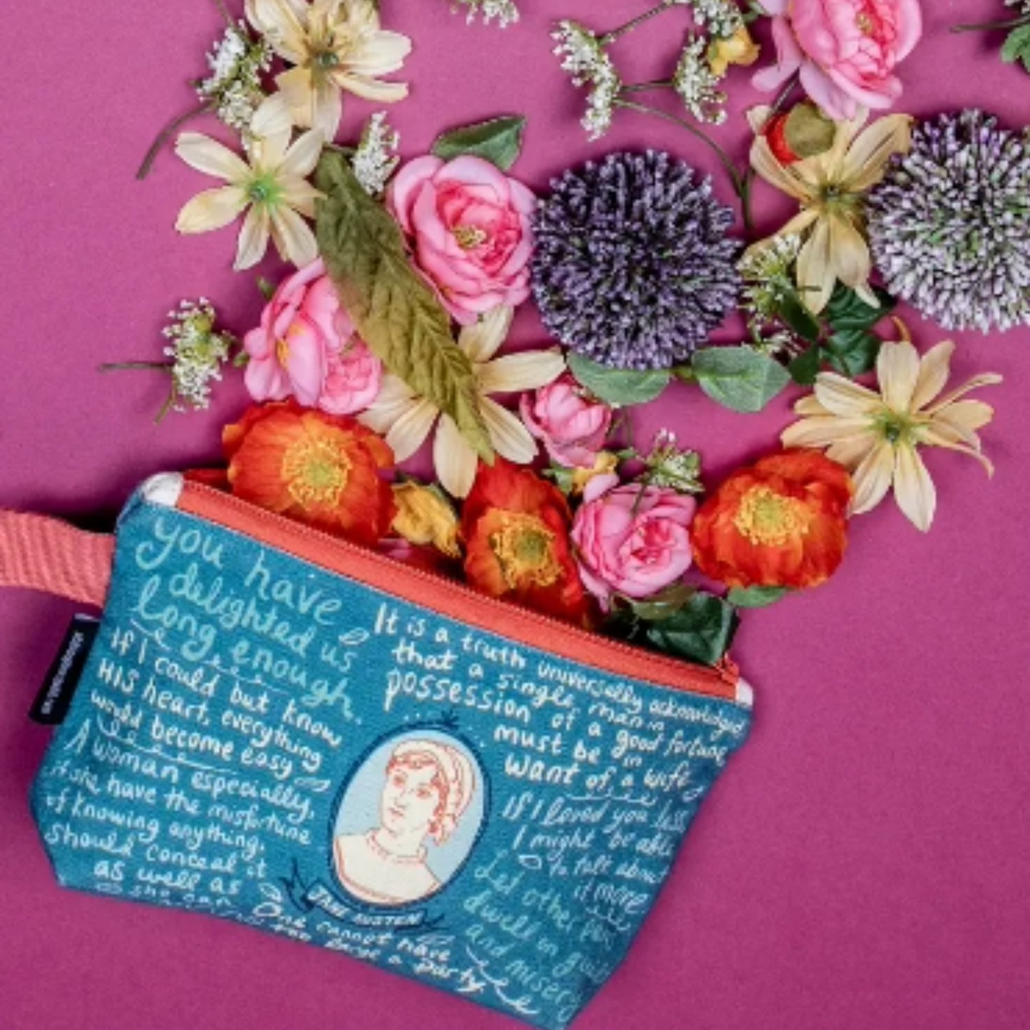 Bags | The Unemployed Philosophers Guild | Jane Austen Zipper Bag