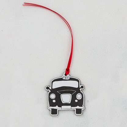 Victoria Eggs London Taxi Wooden Decoration
