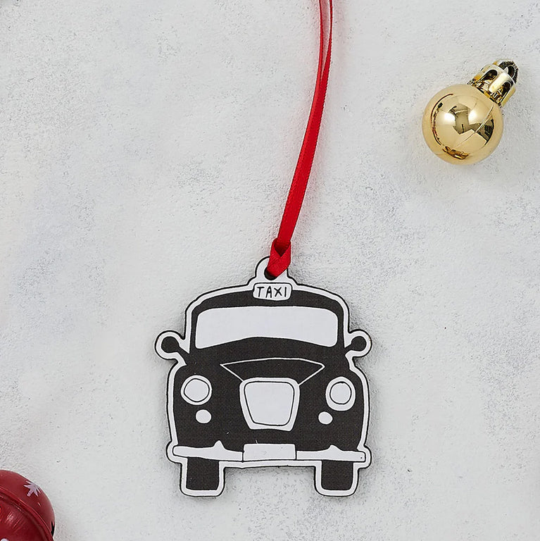 Victoria Eggs London Taxi Wooden Decoration