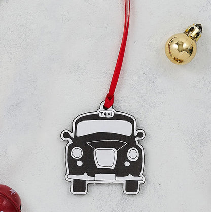 Victoria Eggs London Taxi Wooden Decoration