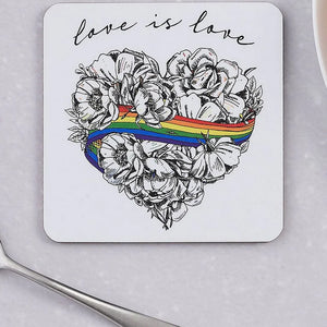 Love is Love Single Coaster